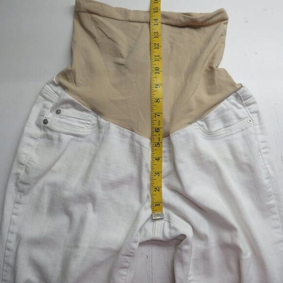 led Luxe Essentials Straight Maternity Jeans Women's Size 30 Wash Denim - Picture 7 of 10